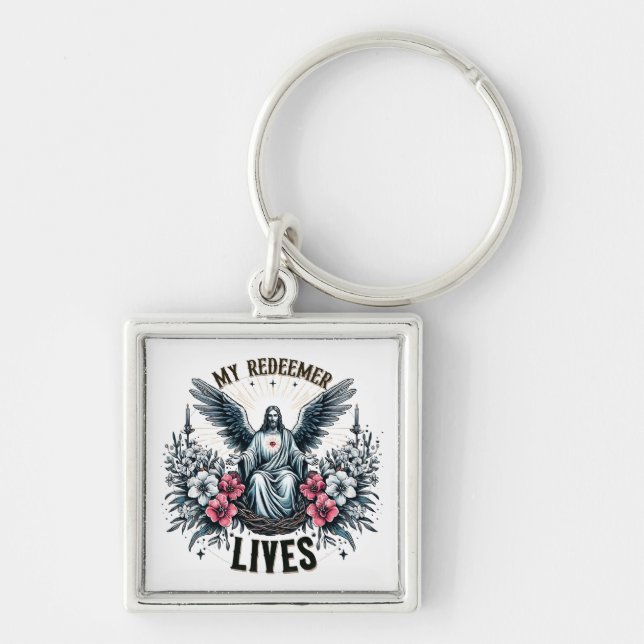 Inspirational Christian Bible Verse  Keychain (Front)