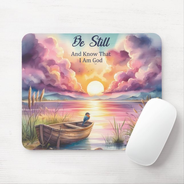 inspirational Christian Bible Verse Mouse Pad (With Mouse)