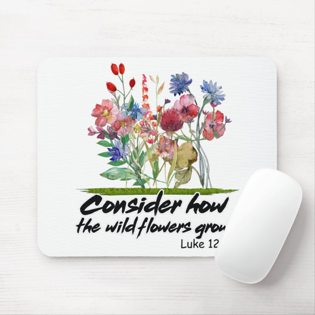 Inspirational Christian Bible Verse Mouse Pad (With Mouse)