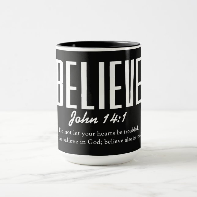 Inspirational Christian Bible Verse Mug (Center)