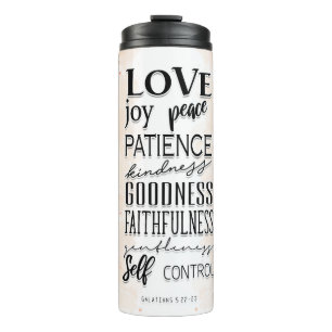 Inspirational Christian Bible Verse Thermal Tumbler