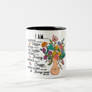 Inspirational Christian Bible Verse Two-Tone Coffee Mug