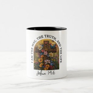 Inspirational Christian Bible Verse Two-Tone Coffee Mug