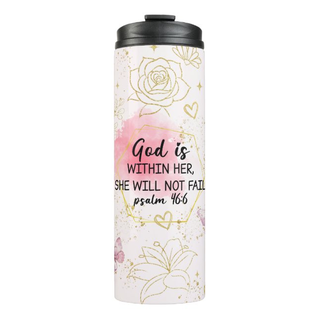 Inspirational Christian Bible Verses Thermal Tumbler (Front)
