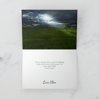 Inspirational Christian blessing Card