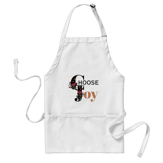 Inspirational Christian Choose Joy Standard Apron (Front)