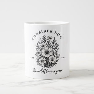 inspirational Christian Consider Verse Large Coffee Mug