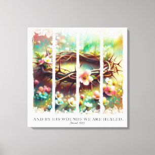Inspirational Christian Crown Of Thorns Canvas Print