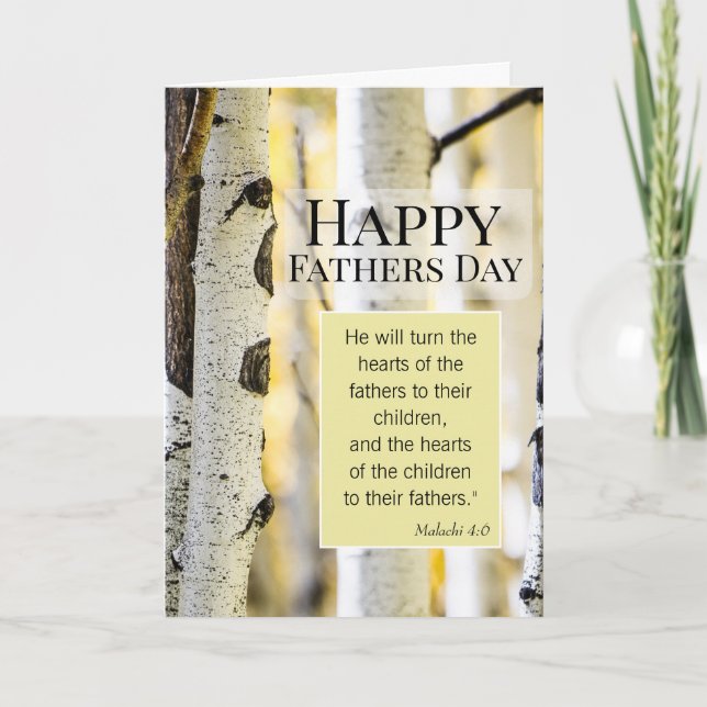 Inspirational Christian Fathers Day Card (Front)