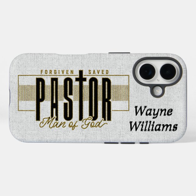 Inspirational Christian Pastor/Personalized Case-Mate iPhone Case (Back (Horizontal))