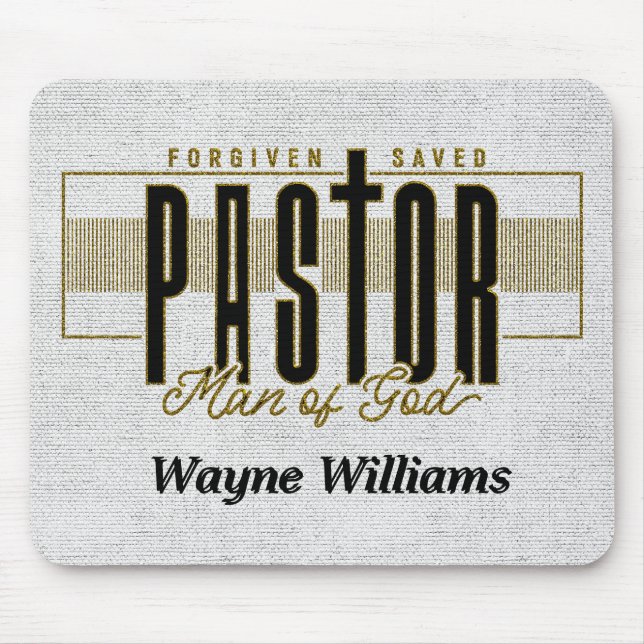 Inspirational Christian Pastor/Personalized Mouse Pad (Front)