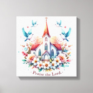 Inspirational Christian Praise The Lord Canvas Print