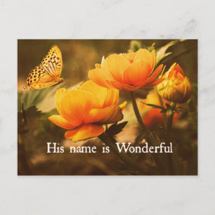 Inspirational Christian Quote: His Name is Postcard