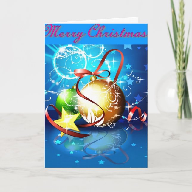 Inspirational Christmas greeting Holiday Card (Front)