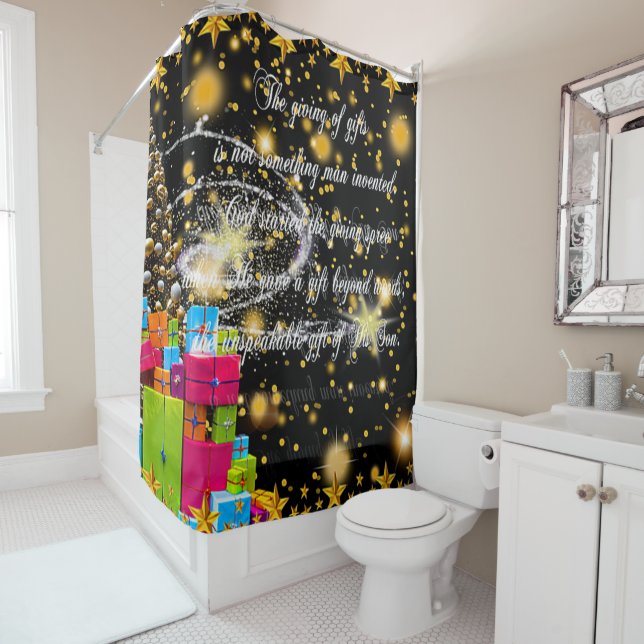 Inspirational Christmas Shower Curtain (In Situ)