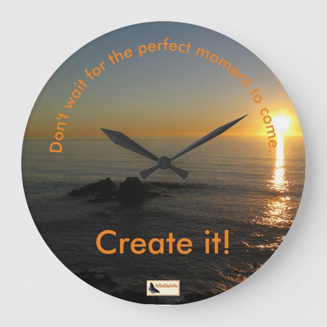 Inspirational Clock - Keep Moving (Front)