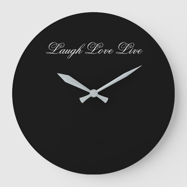 Inspirational Clock With Laugh Love And Live (Front)