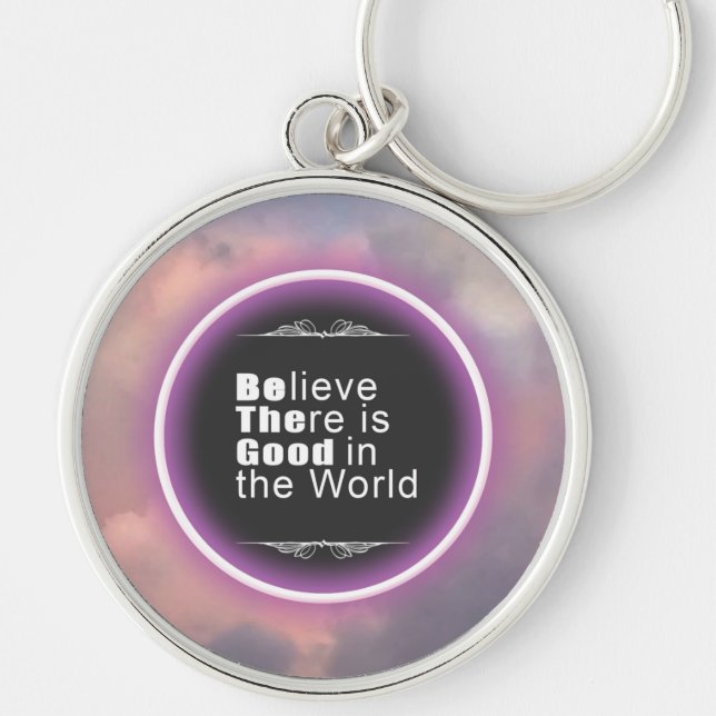 Inspirational Cloud Keychain (Front)
