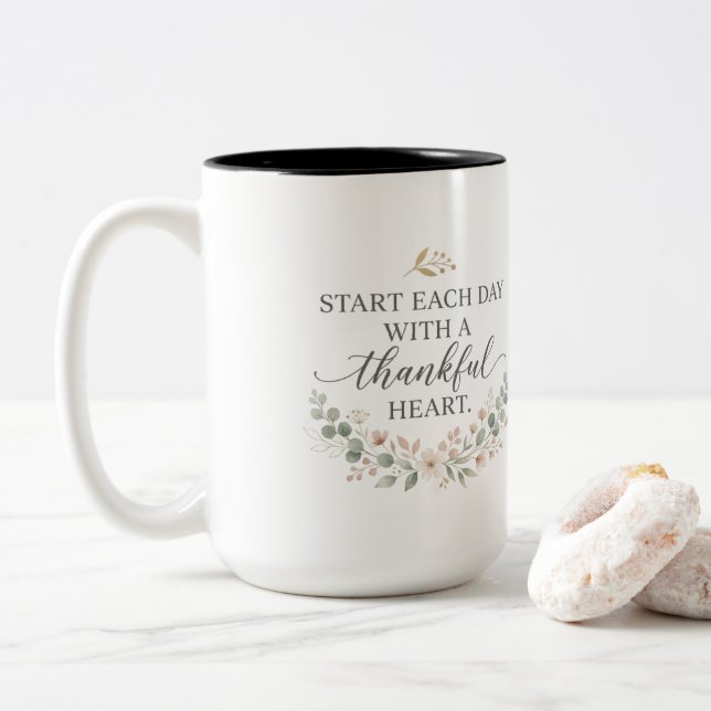 Inspirational Coffee Mug Gift for Birthday,Wedding (With Donut)