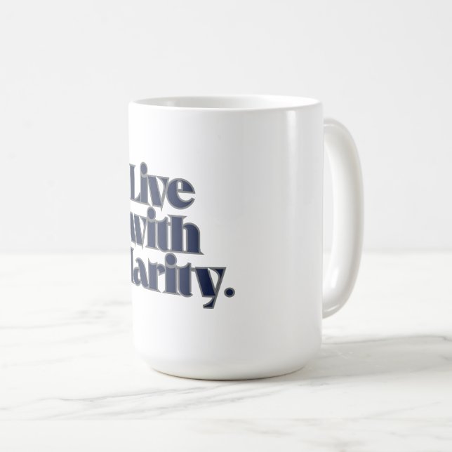 Inspirational Coffee Mug – Modern Minimalist (Devant droit)