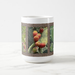 Inspirational Coffee Mug with Prickly Pear Cacti
