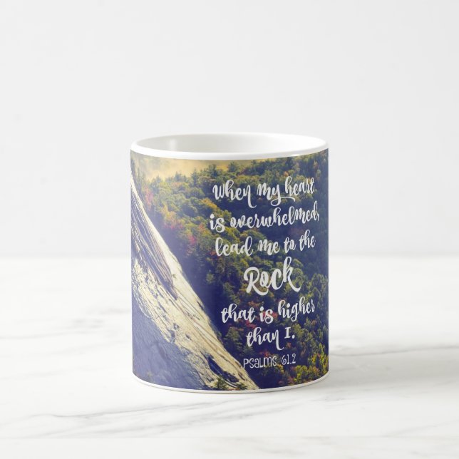 Inspirational Comforting Psalms Scripture Coffee Mug (Center)