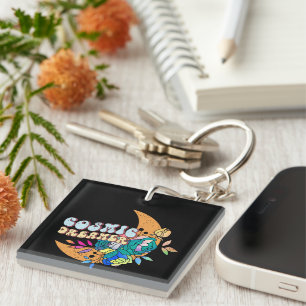 Inspirational Cosmic Dreamer Wordart Keychain
