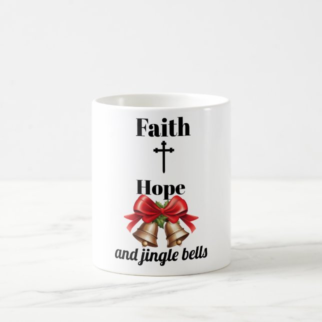 Inspirational Cross & Bells Mug (Center)