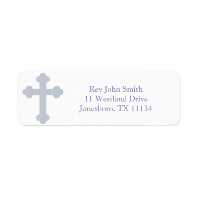 Inspirational Cross Pastor Labels (Front)