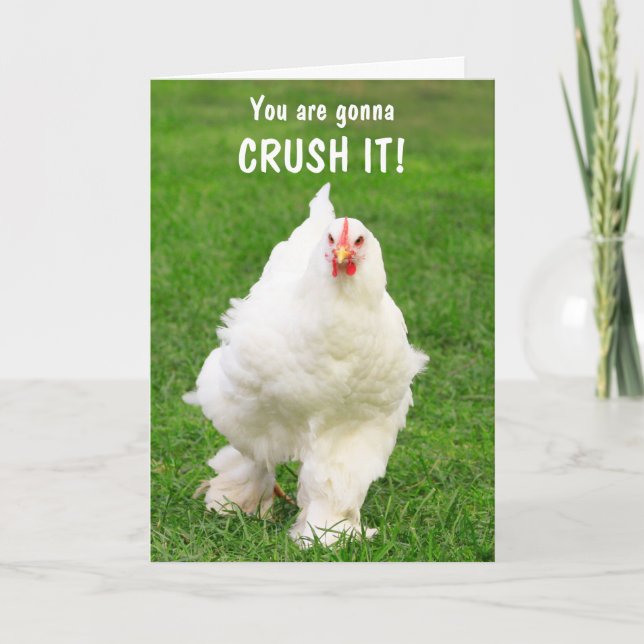Inspirational CRUSH IT Cancer Card (Front)