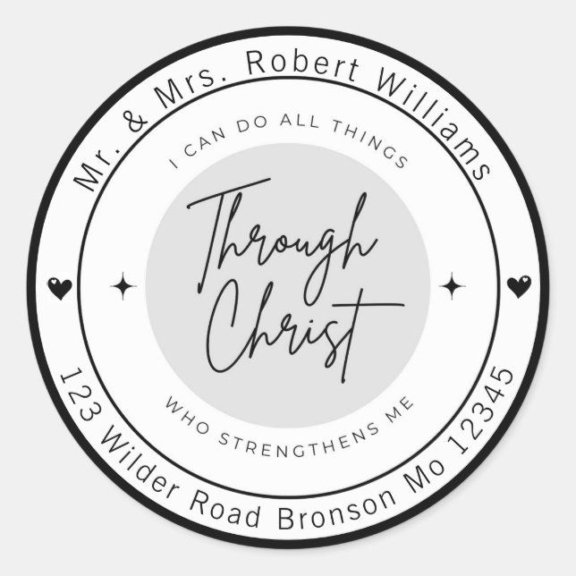 Inspirational Customizable Sticker (Front)