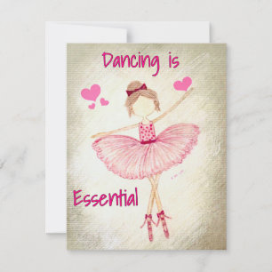 Inspirational dancer Ballet Card Personalize it