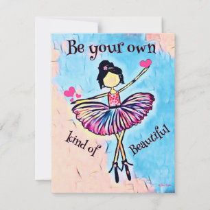Inspirational dancer ballet Card Personalize it