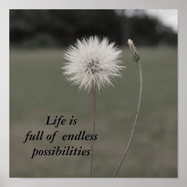 Inspirational Dandelion - Customiz... - Customized Poster (Front)