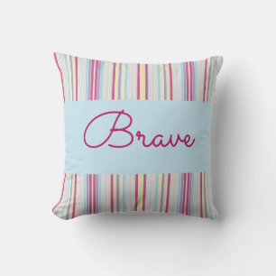 Inspirational Design With Stripes Throw Pillow