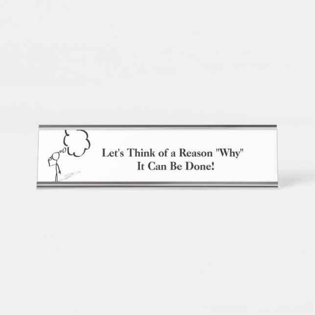 Inspirational Desk NamePlate (Front)