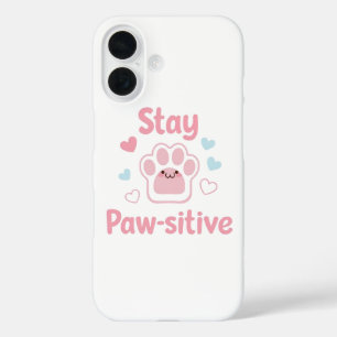 Inspirational Dog and Cat Lover Quote iPhone 16 Case
