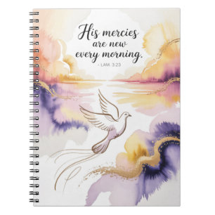 Inspirational Dove Journal - Uplifting Watercolor