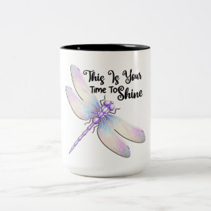 Inspirational Dragonfly Two-Tone Coffee Mug