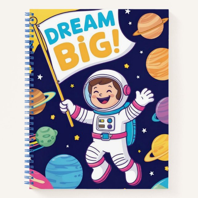 Inspirational "Dream Big" for Children Notebook (Front)