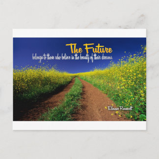 Inspirational Dream Quote -- Eleanor Roosevelt Postcard