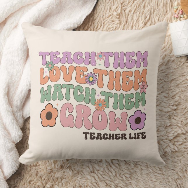 Inspirational Educator Gift Throw Pillow (Blanket)