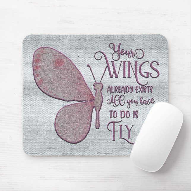 Inspirational Encouragement/Quotes Mouse Pad (With Mouse)