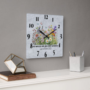 Inspirational Encouragement/Quotes Wall Clock