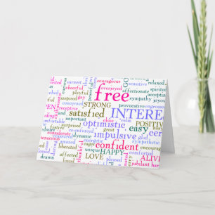 Inspirational Encouraging Words Card