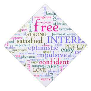 Inspirational Encouraging Words Graduation Cap Topper