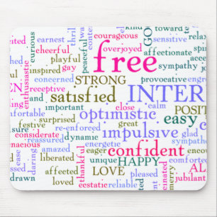 Inspirational Encouraging Words Mouse Pad