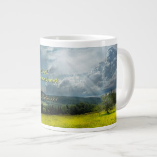 Inspirational - Eternal hope - Psalms 19-1 Large Coffee Mug