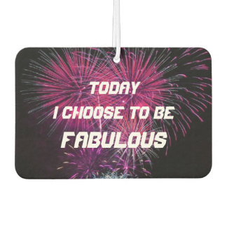 Inspirational Fabulous Fireworks Affirmation Air Freshener