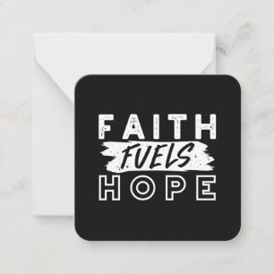 Inspirational Faith Quote – Faith Fuels Hope Card